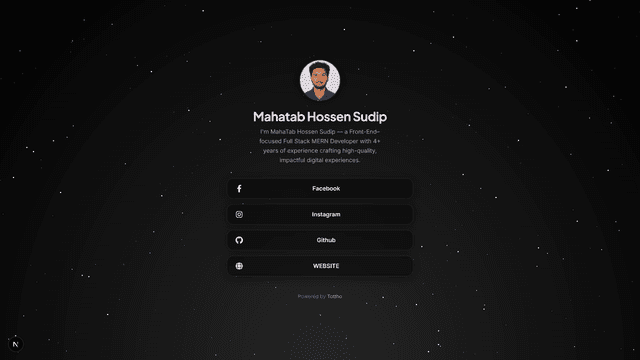 Interactive starfield